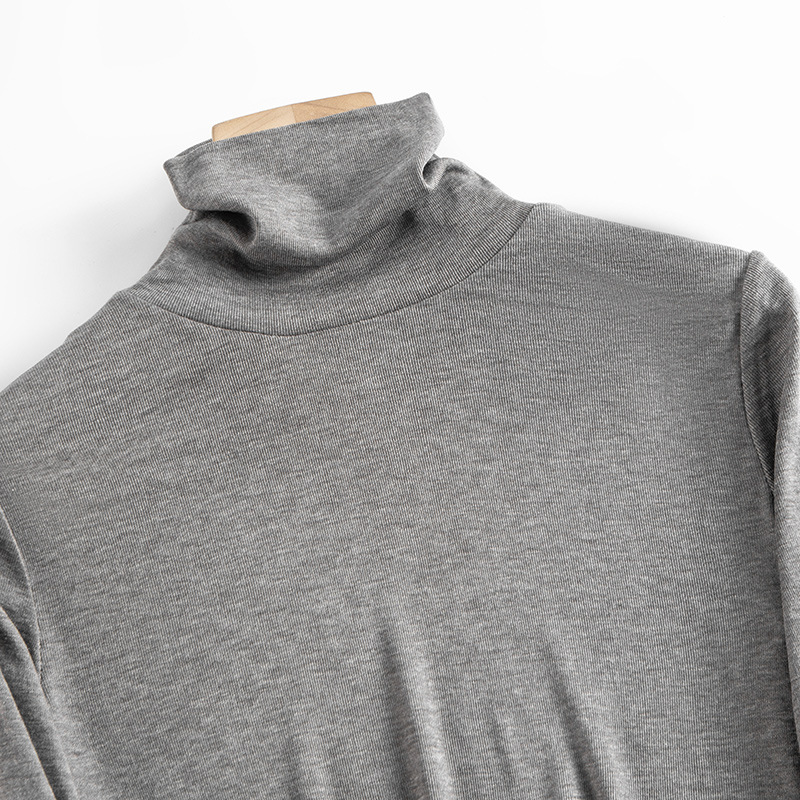 Eleganter Damen-Rollkragenpullover aus Seidenmischung