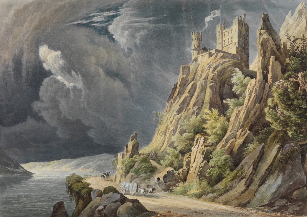 Burg Rheinstein bei Gewitter 1829 1832