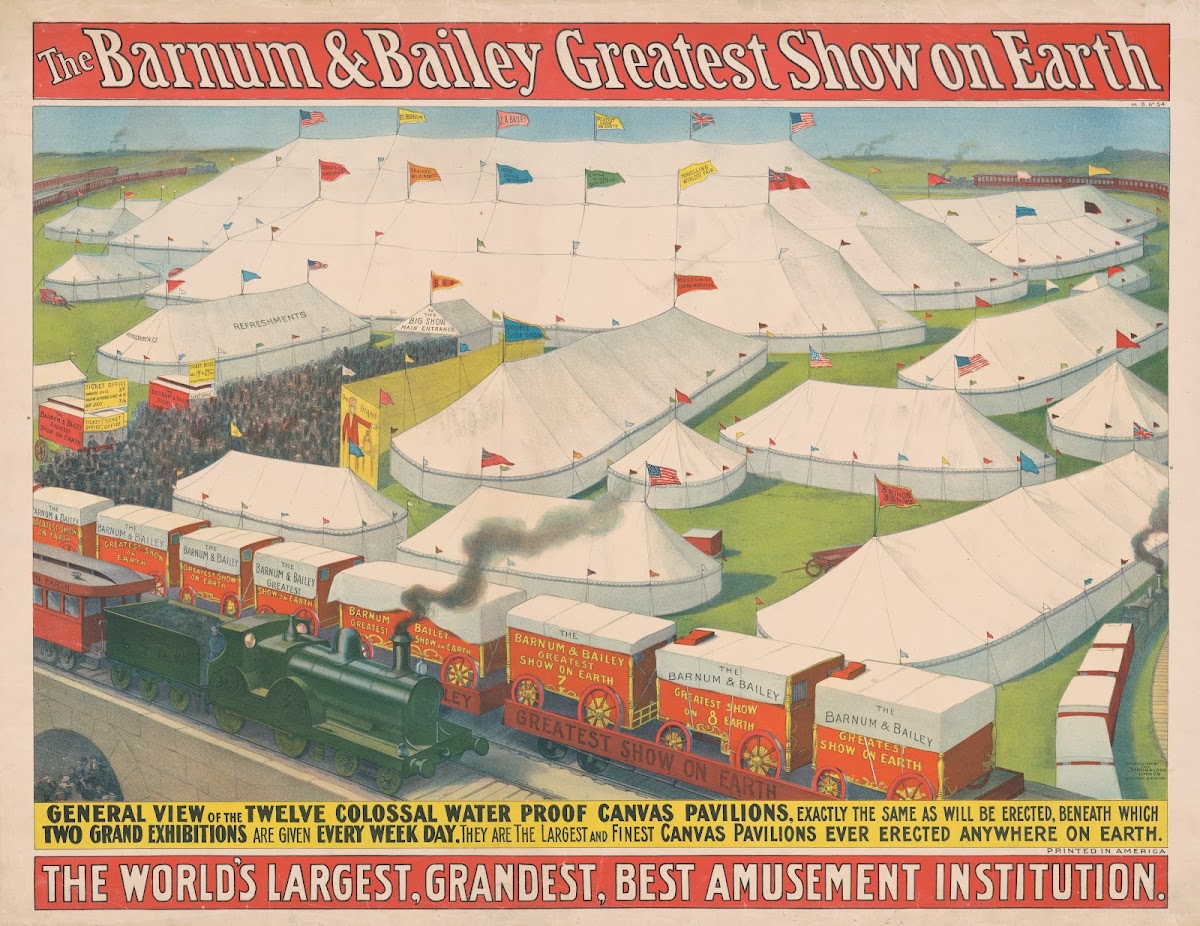 The Barnum  Bailey greatest show on Earth the worlds largest grandest best amuse
