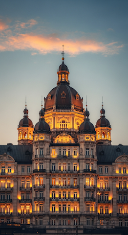 Gilded Twilight Facade