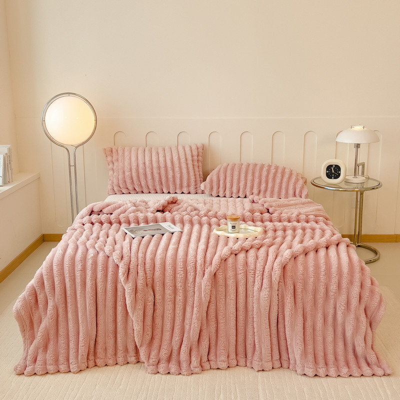 Milk fiber blanket, Nordic style, extra thick