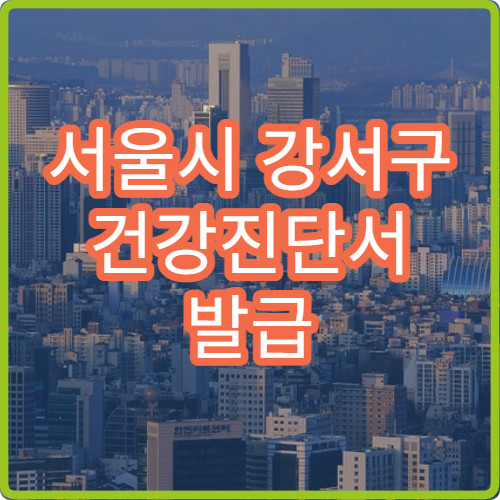 서울시 강서구 건강진단서 발급 비용 병원별 가격과 발급 시간 안내
