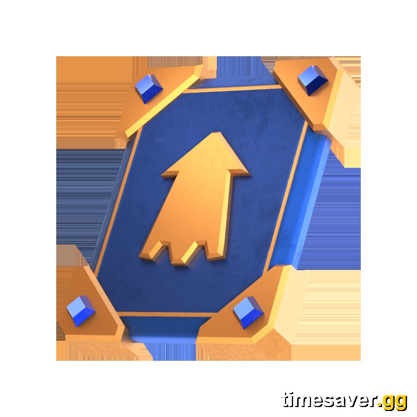The Clash Royale Evolution card symbol — the blue-and-gold frame that marks a card as evolved.