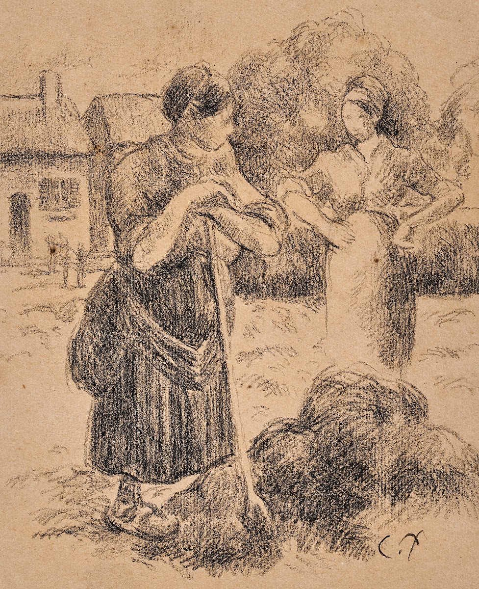 Paysanne à la fourche circa 1891