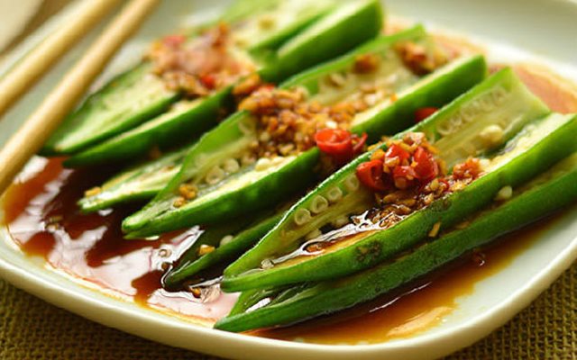 Đậu Bắp Luộc Rưới Sốt Tỏi Ớt