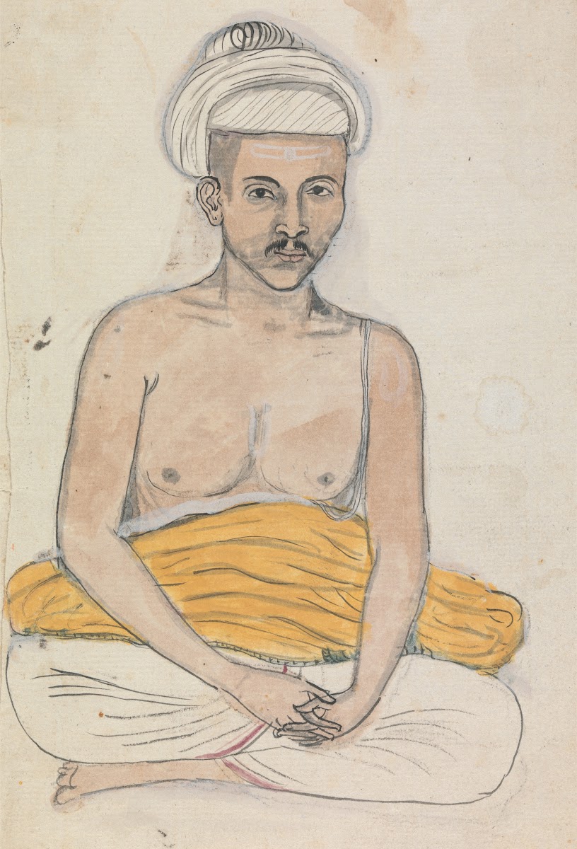 Self portrait of Gangaram as a Devotee ca 1790