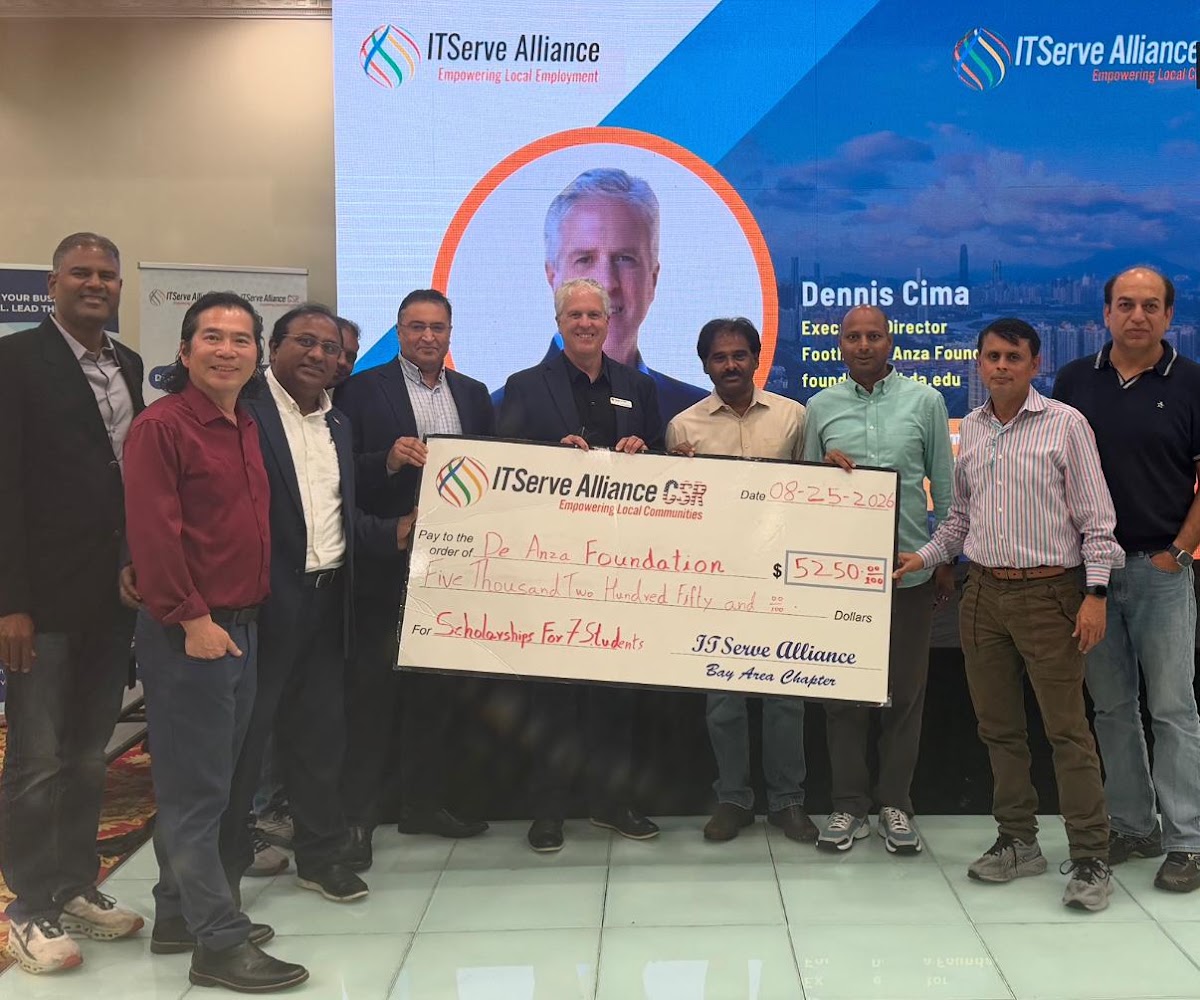 ITServe Alliance Bay Area Chapter CSR Scholarship Donation