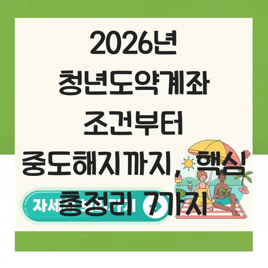 청년도약계좌 조건 신청 기간 중도해지 대표 이미지