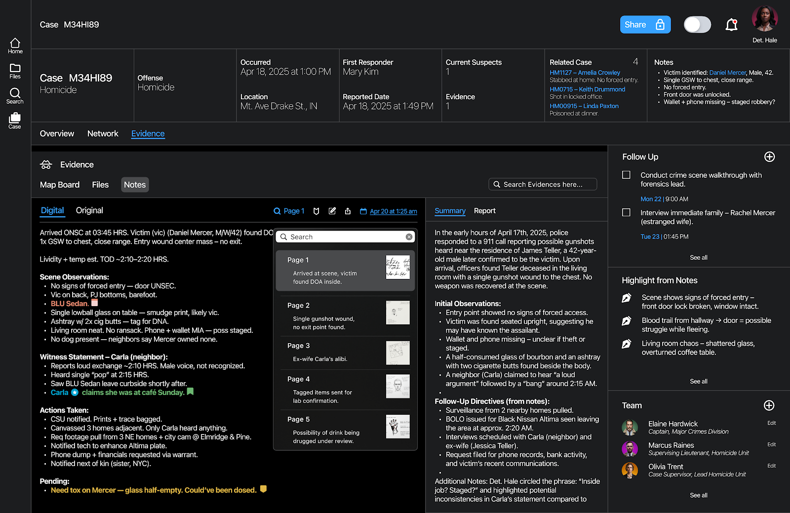Cross-Case Search
