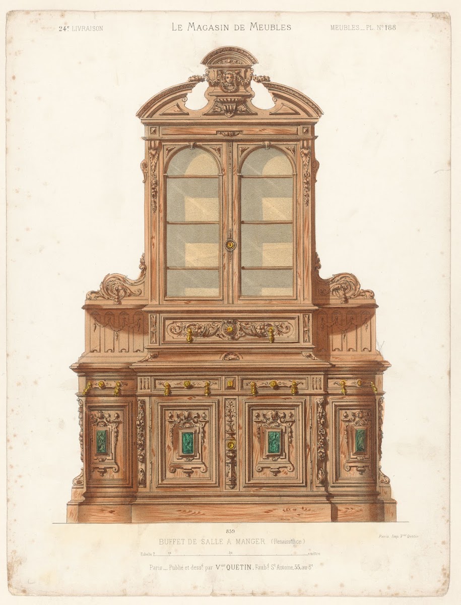Buffet de salle a manger Renaissance 1832   1904