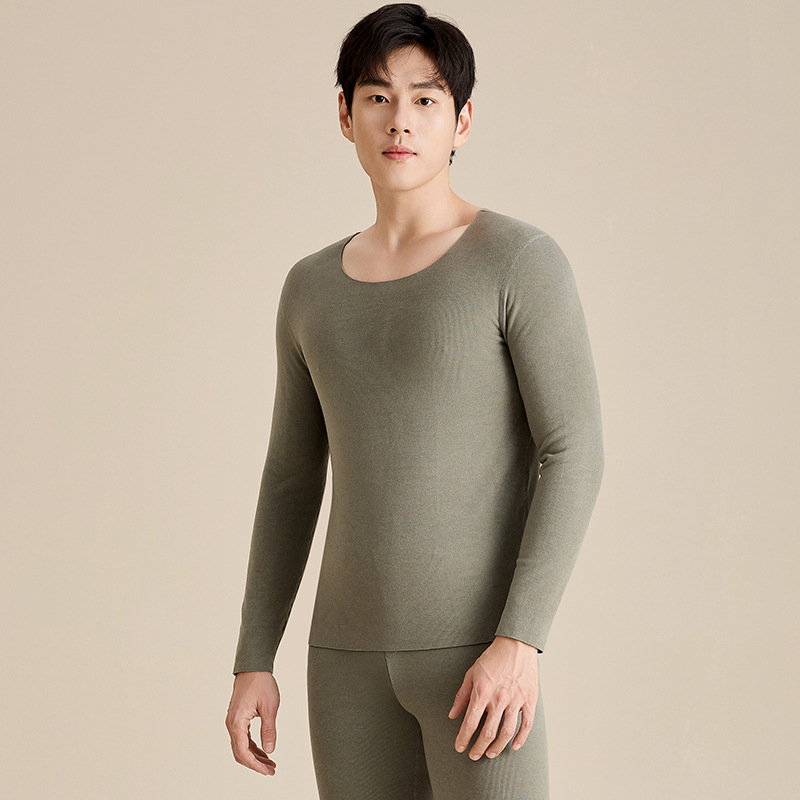 Men's Thermal Underwear, Lined, Warming, Crew Neck