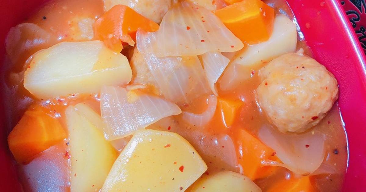 Súp rau củ thịt viên