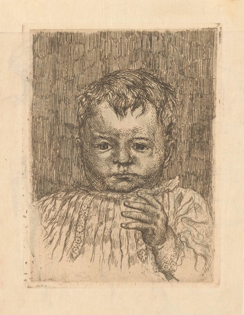 Child with outstretched hand 20th century
