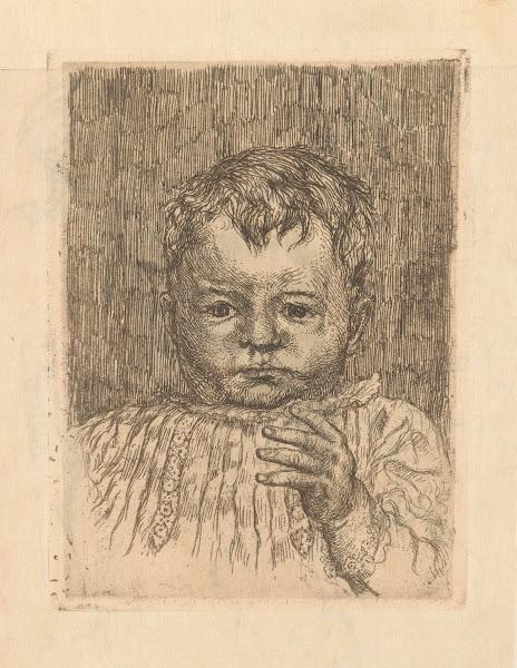Child with outstretched hand 20th century