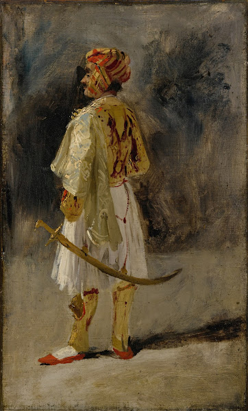 The Count of Palatino in the costume of a Palikar