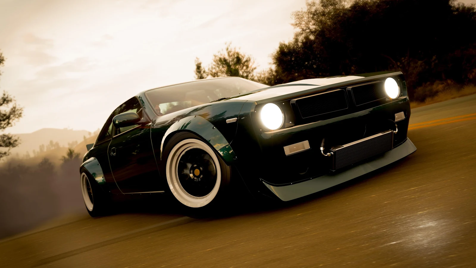 Custom Green Nissan Silvia - Automotive Photography 4K Wallpaper (3840x2160)