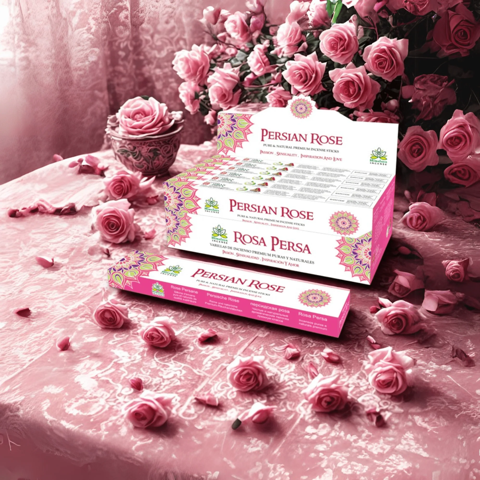 MASALA HIMALAYA MANDALA  ROSA PERSA
