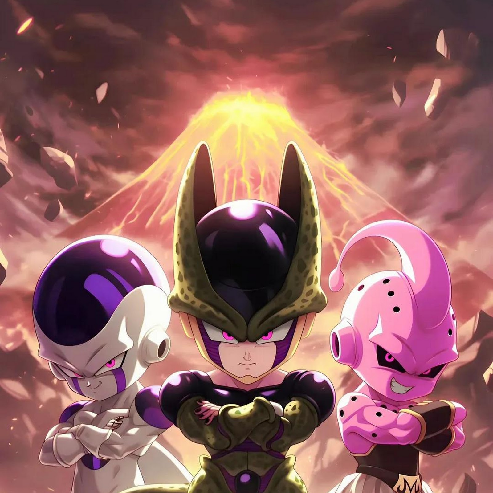 Download Dragon Ball Z, Villains, Anime, Chibi iPhone