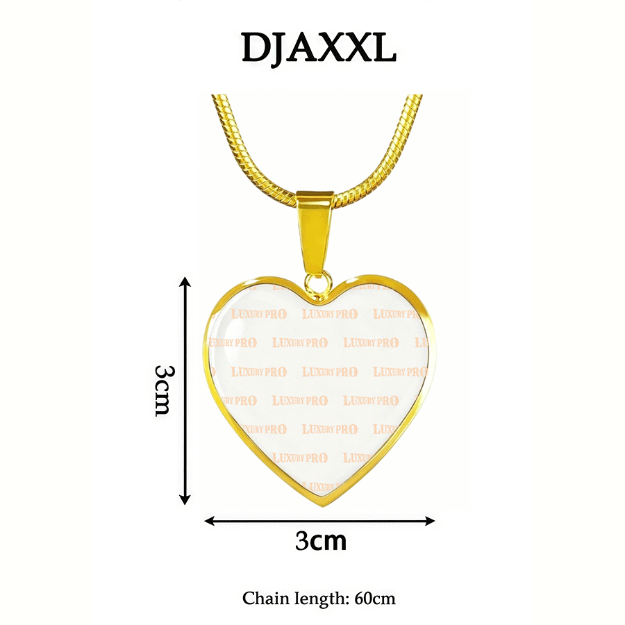 Epoxy Heart Necklace