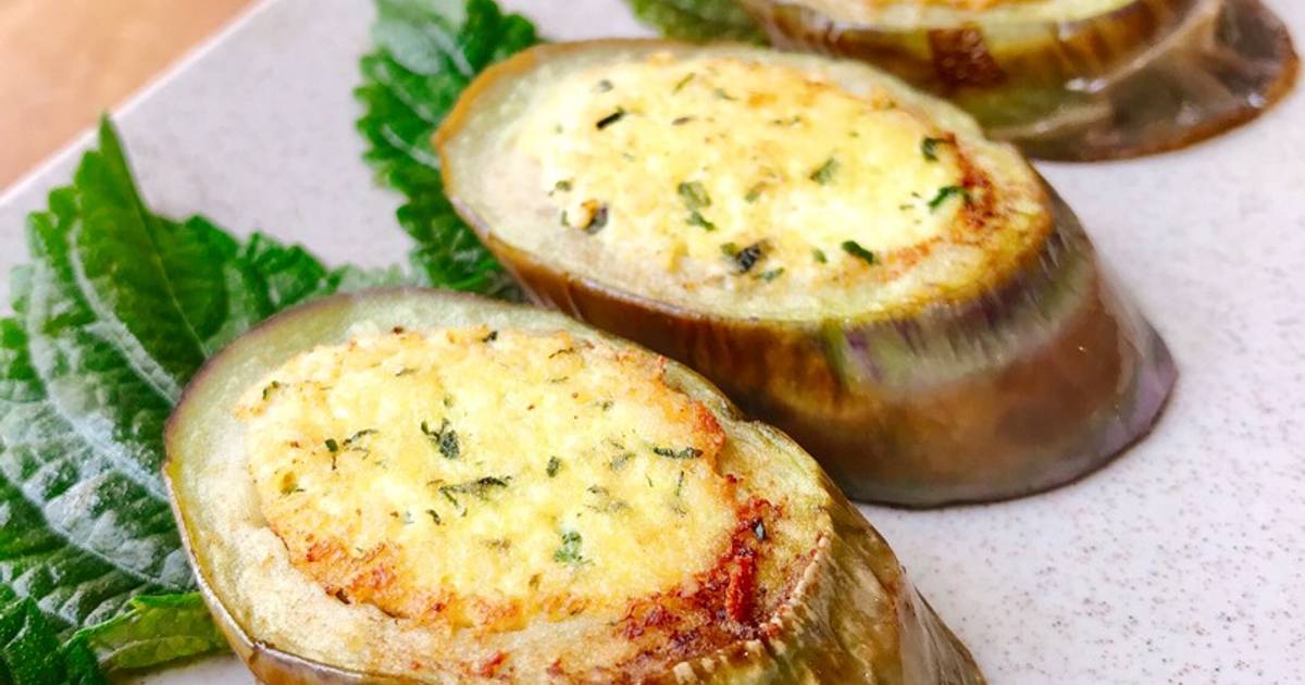 Cà tím nhồi đậu áp chảo
