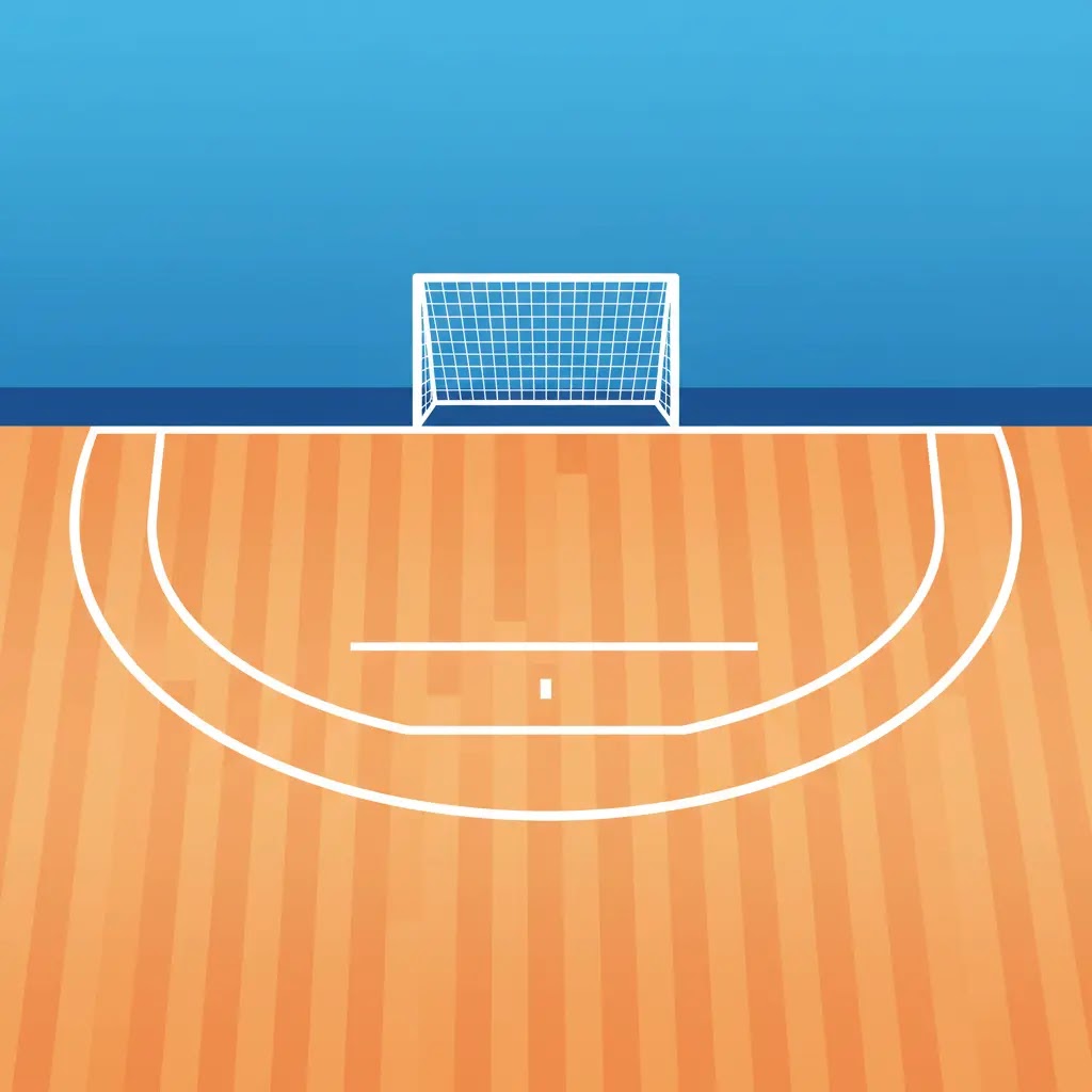 Ukuran area penalti futsal berapa meter
