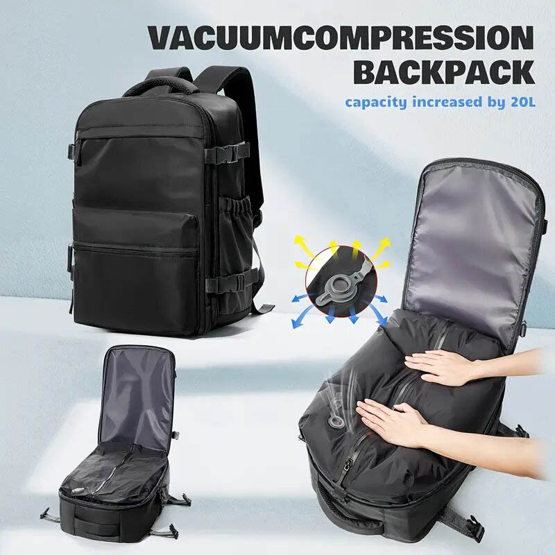 Vacuum Backpack, 36–55 L, Oxford Fabric, Waterproof
