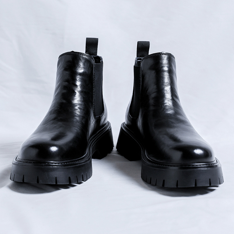 Men's Chelsea Boots 2116-R, flat, synthetic leather