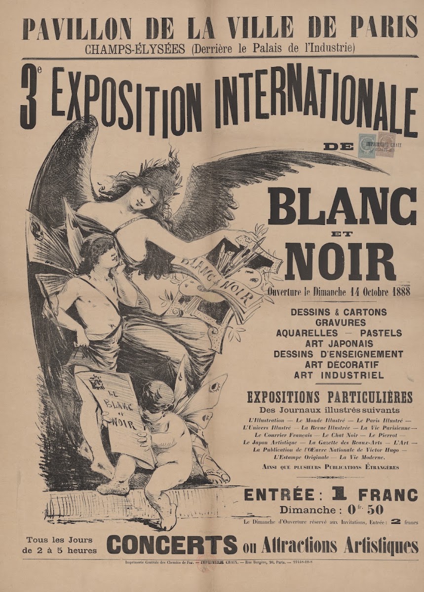 3e Exposition internationale de Blanc et Noir 1888