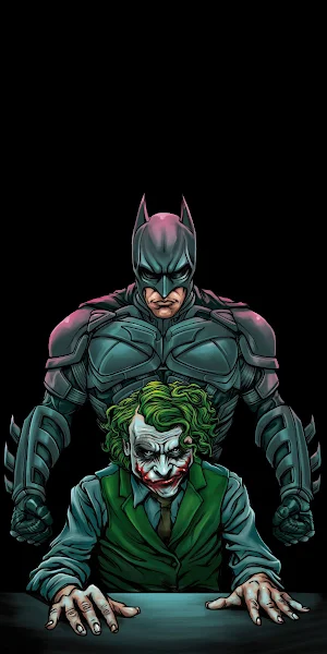 Batman, Joker, Artwork, Comic, Dc 4K iPhone Wallpaper Background