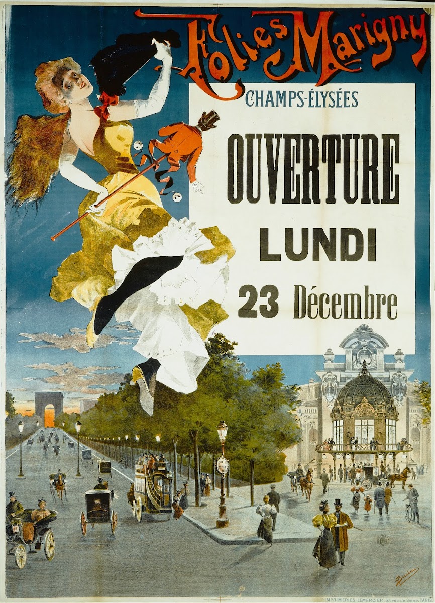 Folies Marigny  Champs Elysees Ouverture Lundi 1880 1900