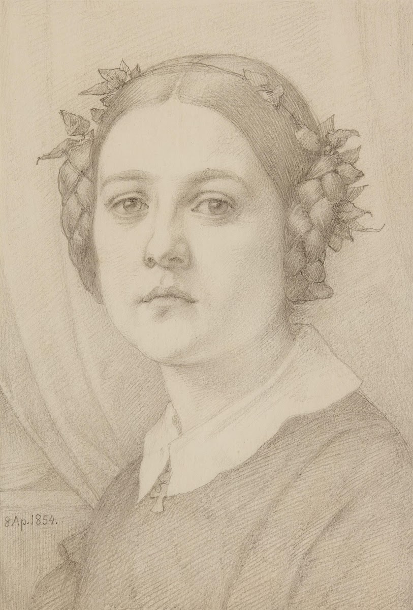 Karoline Steinle Tochter des Künstlers 1854