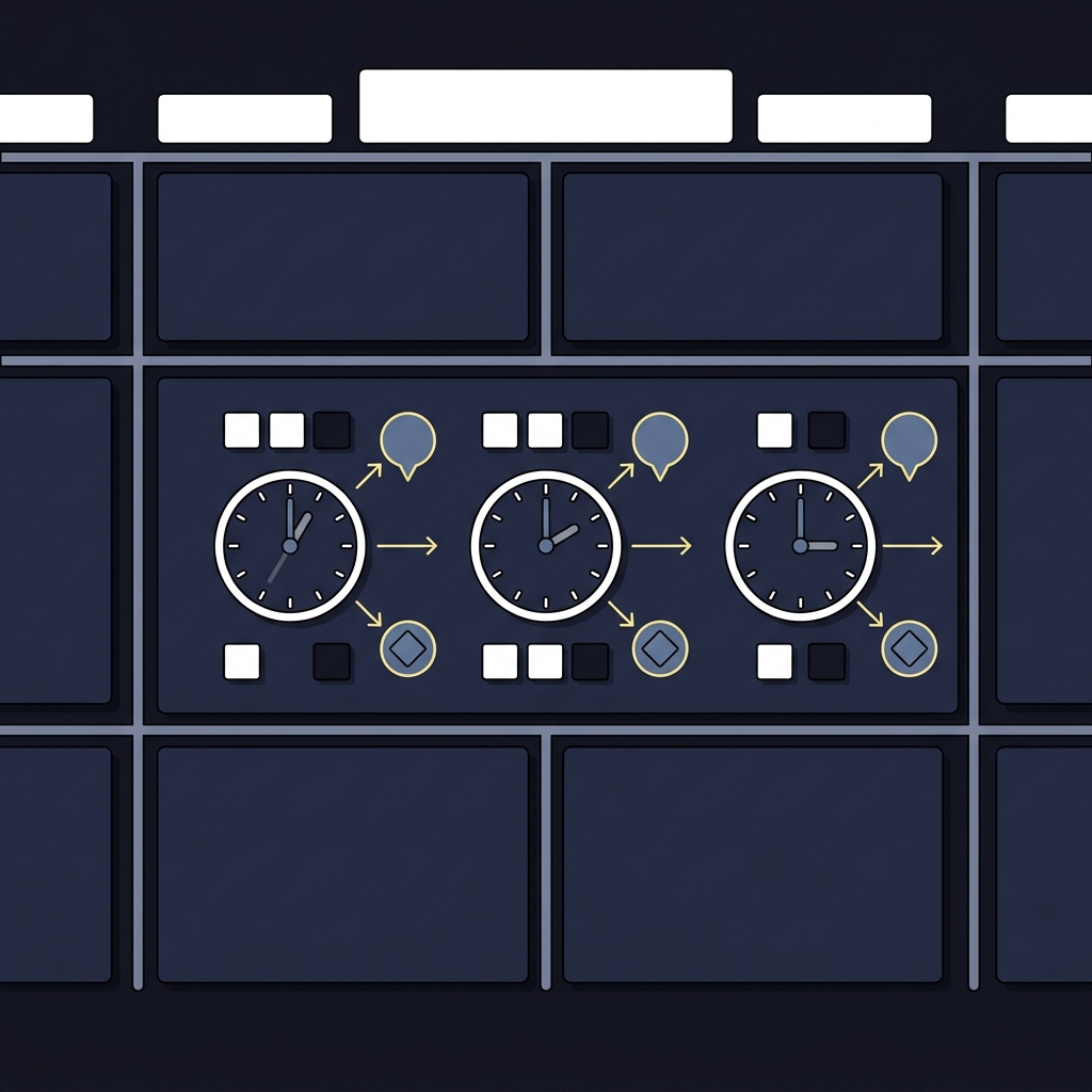 Minimalist 2D vector final day scoreboard with multiple match clocks arrows and scenario permutations illustration for six nations odds