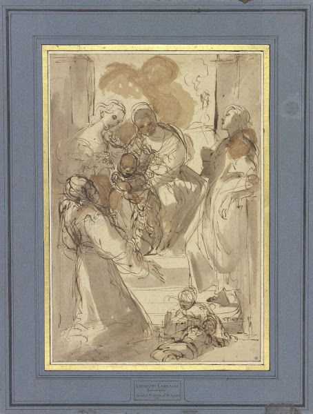 Virgin and Child with Saints Catherine John the Evangelist and Francis