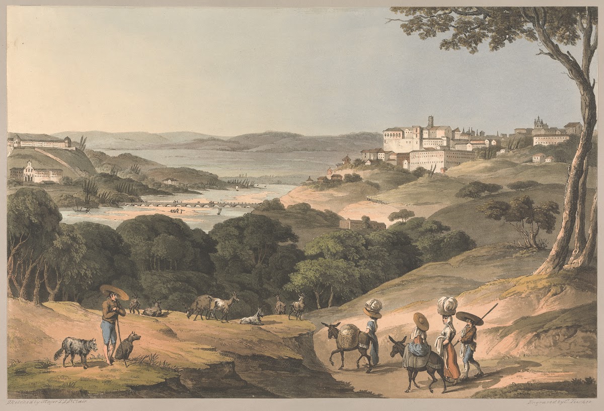 City of Coimbra on the Mondego in 1810 1810