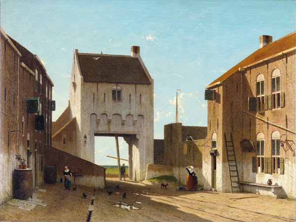 A Town Gate in Leerdam c 1868   c 1870