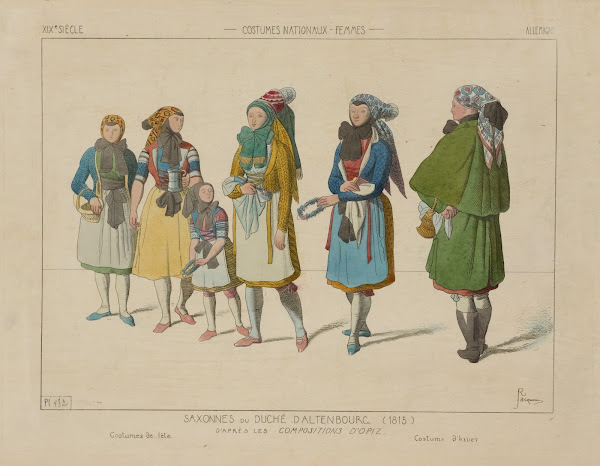 Saxonnes du duché Daltenbourg 1815 1869