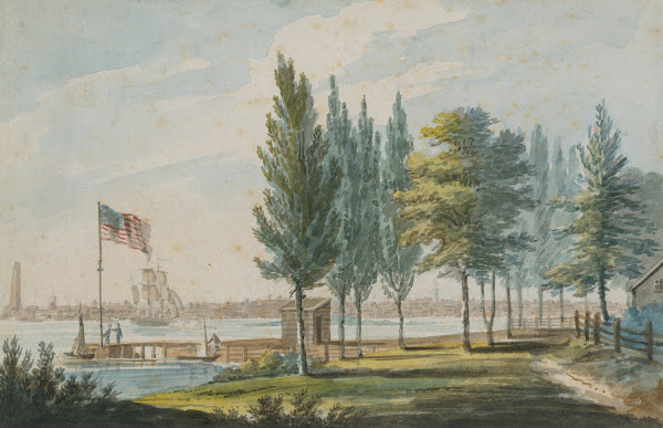 Philadelphia from across the Delaware River 1811ca 1813