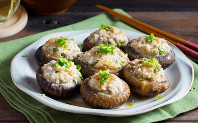 Nấm Nhồi Thịt Hấp