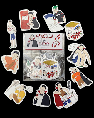 Dracula in Indo Sticker Pack (10 stickers/pack)