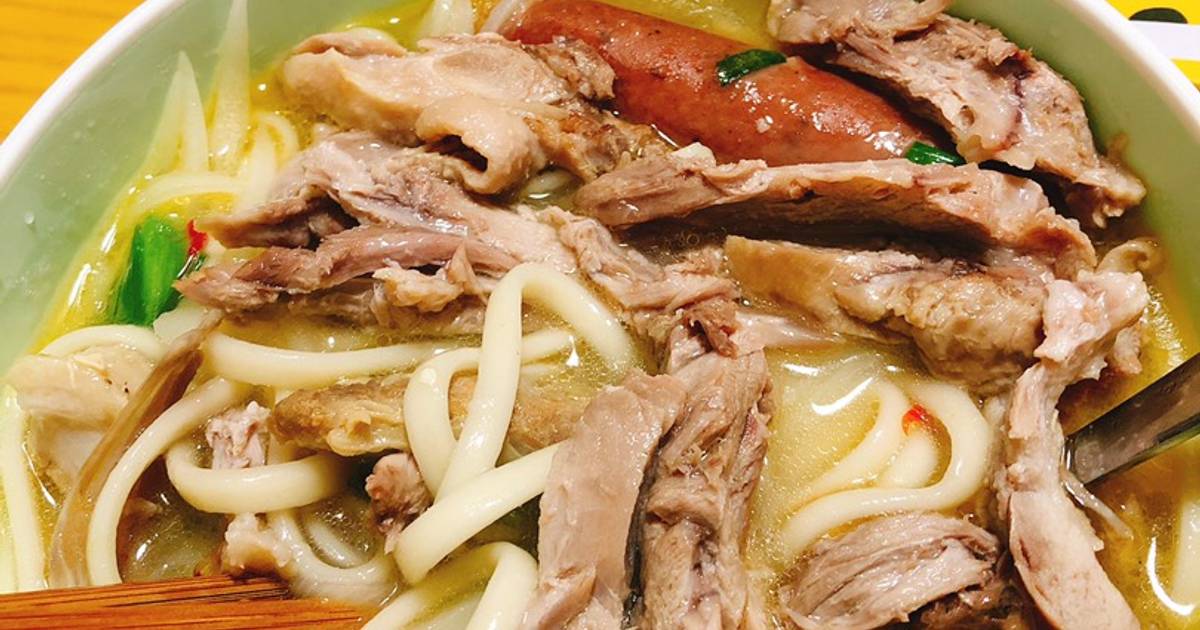 Mì udon nấu thịt vịt