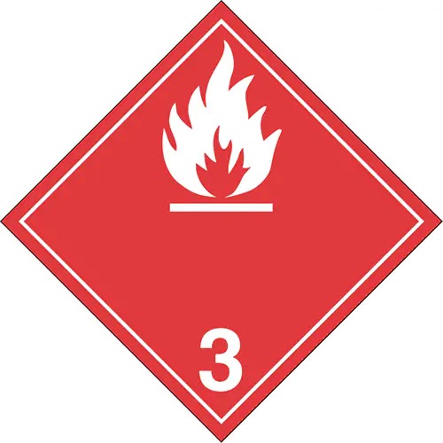 PLACARD LIQUIDES INFLAMMABLES CL3