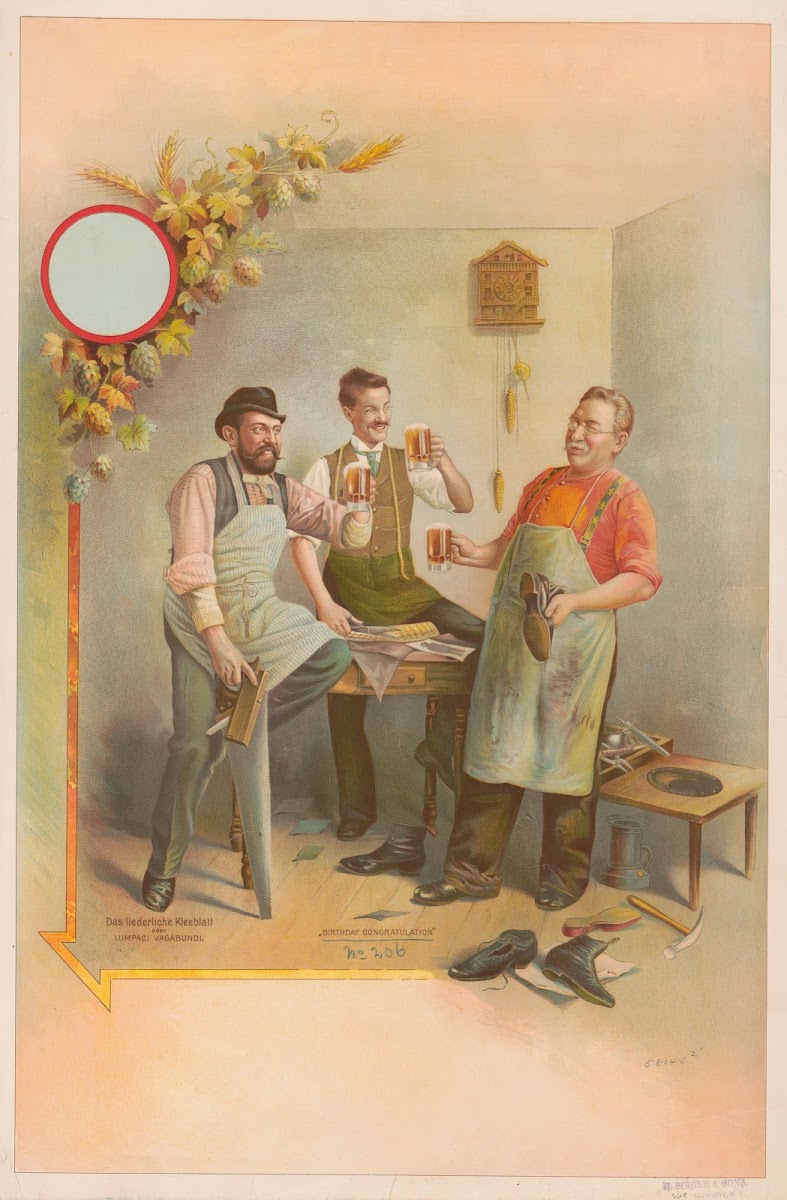 Das liederliche Kleeblatt oder lumpaci vagabundi birthday congratulations 1894