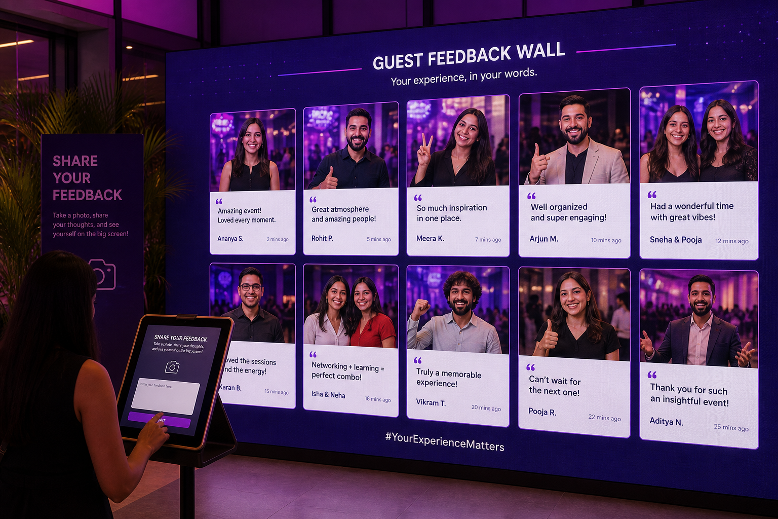 Feedback Wall — Interactive Displays kit