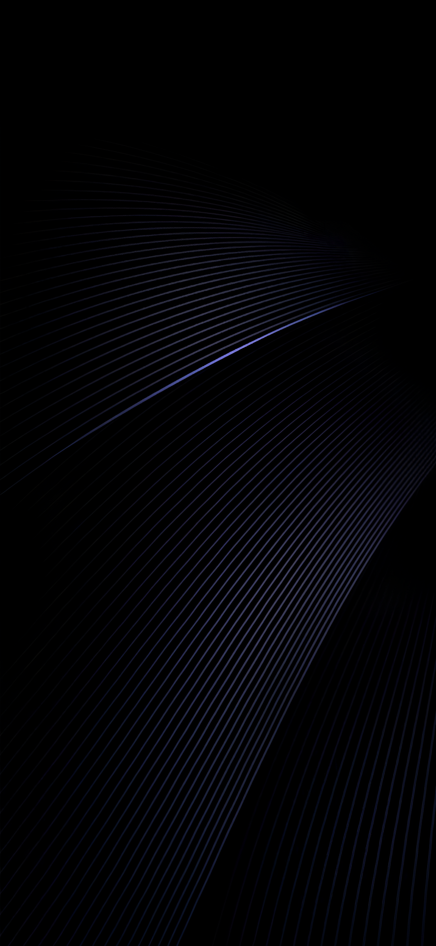 Minimalist Dark Background with Flowing Blue Light Lines - Free 4K mobile Wallpaper