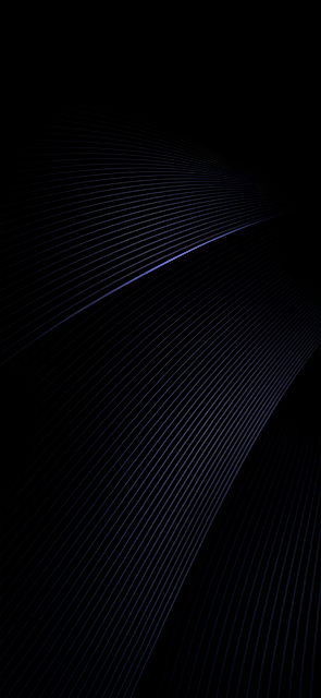 Minimalist Dark Background with Flowing Blue Light Lines - Free mobile Wallpaper