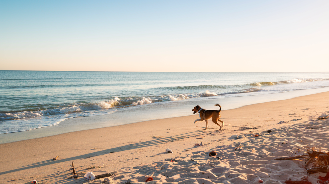 Dog-Friendly Beaches North of Myrtle Beach