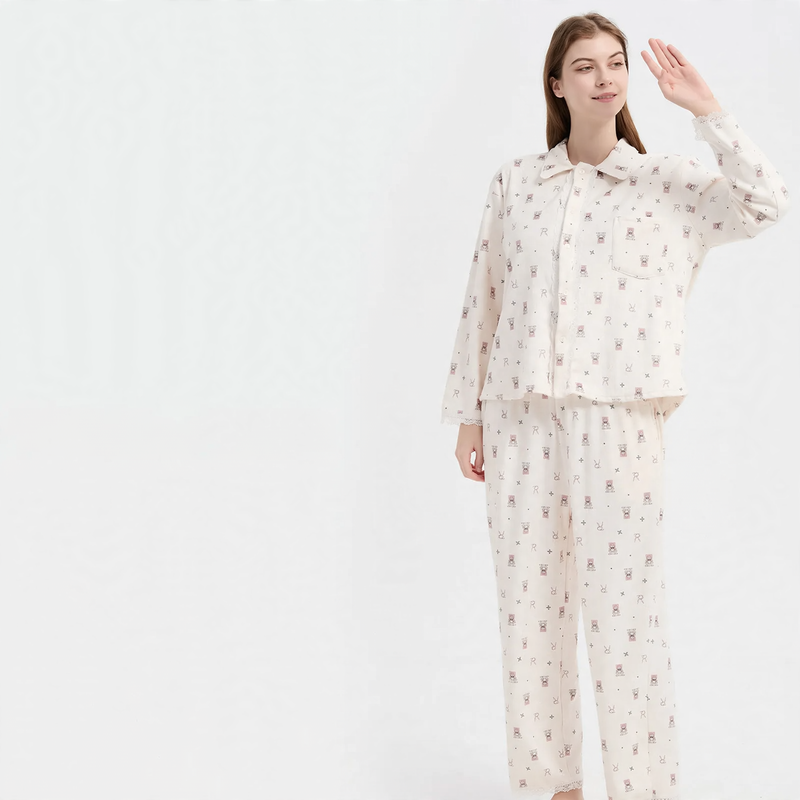 Warm coral fleece pajamas for women, plus sizes