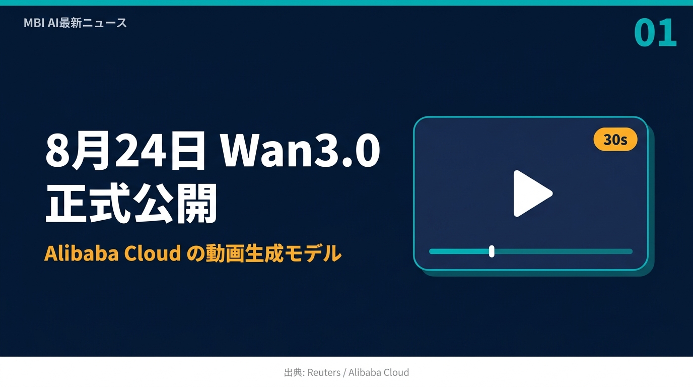 8月24日 Wan3.0 正式公開