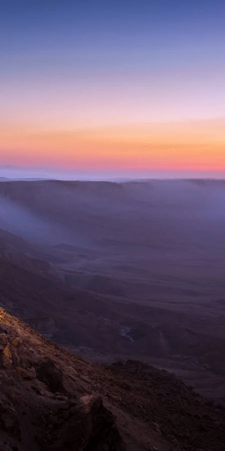 Desert Landscape, Road Trip, Sunrise, Scenic View 5K Phone Wallpaper