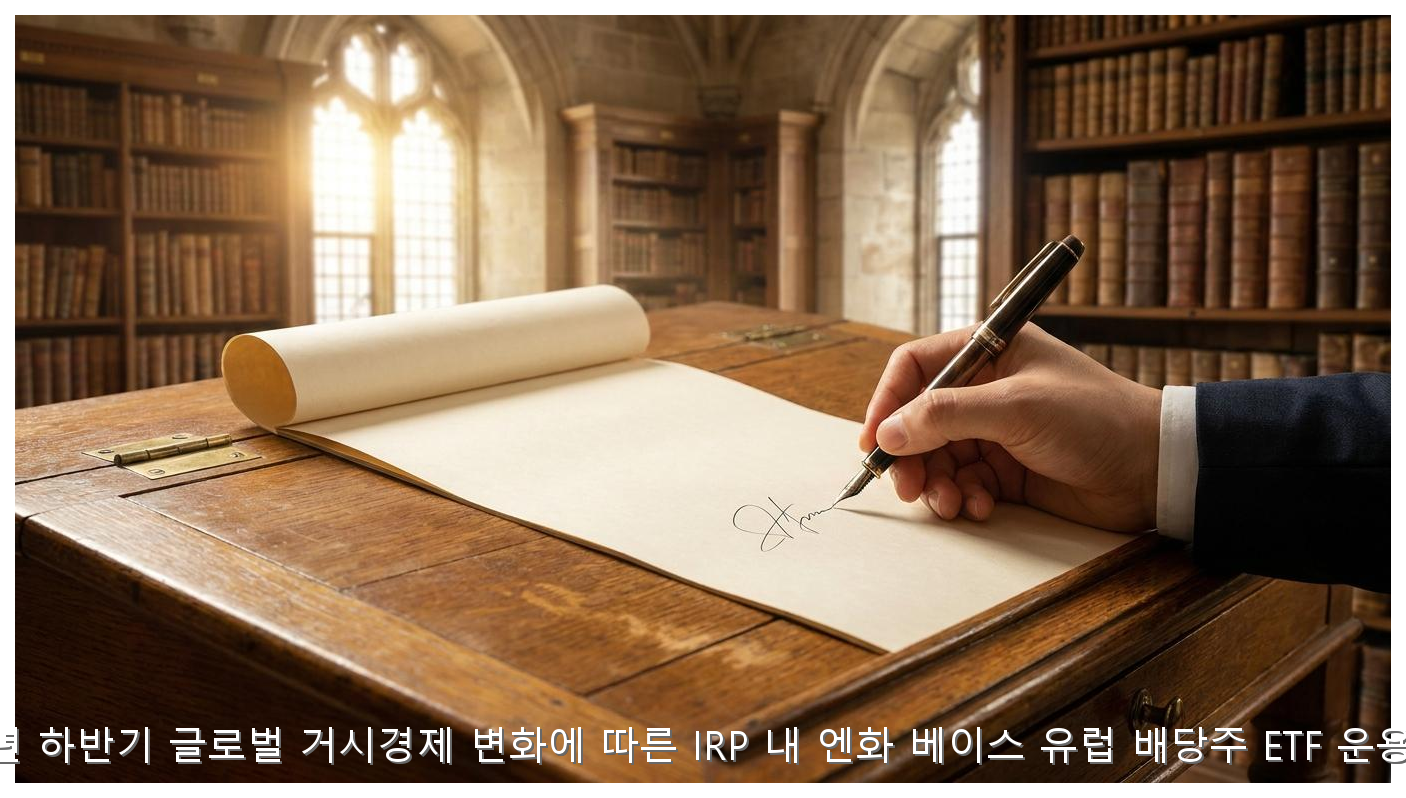 2026년 하반기 글로벌 거시경제 변화에 따른 IRP 내 엔화 베이스 유럽 배당주 ETF 운용 전략 핵심 안내 및 분석 인포그래픽 (5)